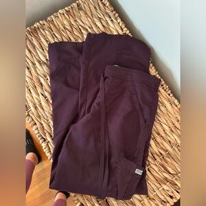 Greys Anatomy Dark Purple Scrub Pants